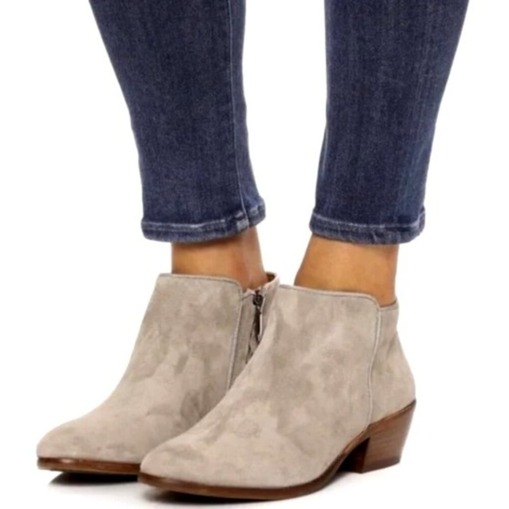 Sam Edelman Womens Sz 8.5 M Petty Suede Booties Western Comfort Casual Boots - Picture 3 of 11